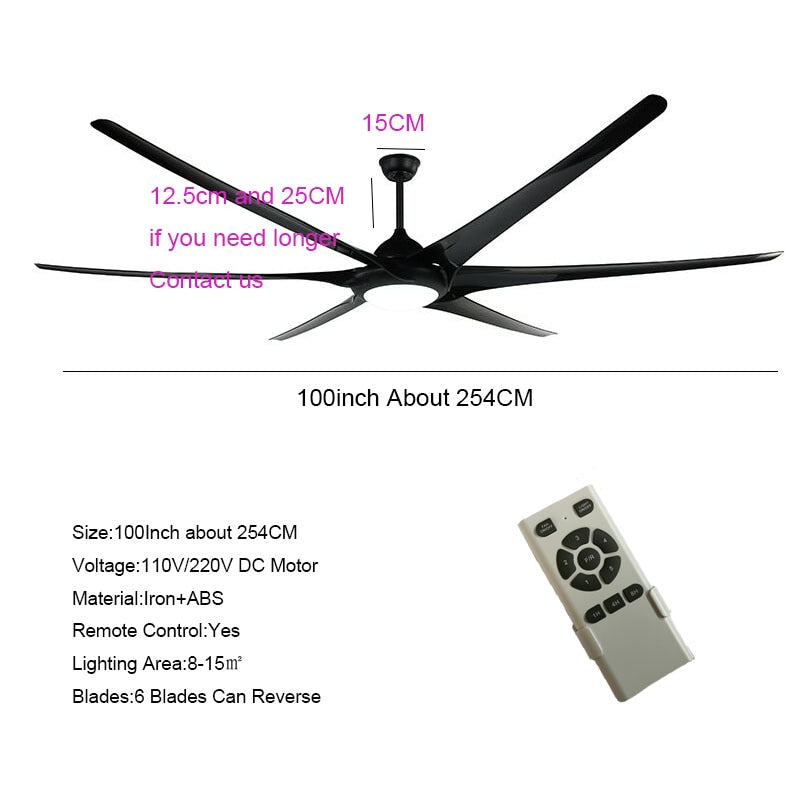 Nordic Retro Restaurant Fan Lamp