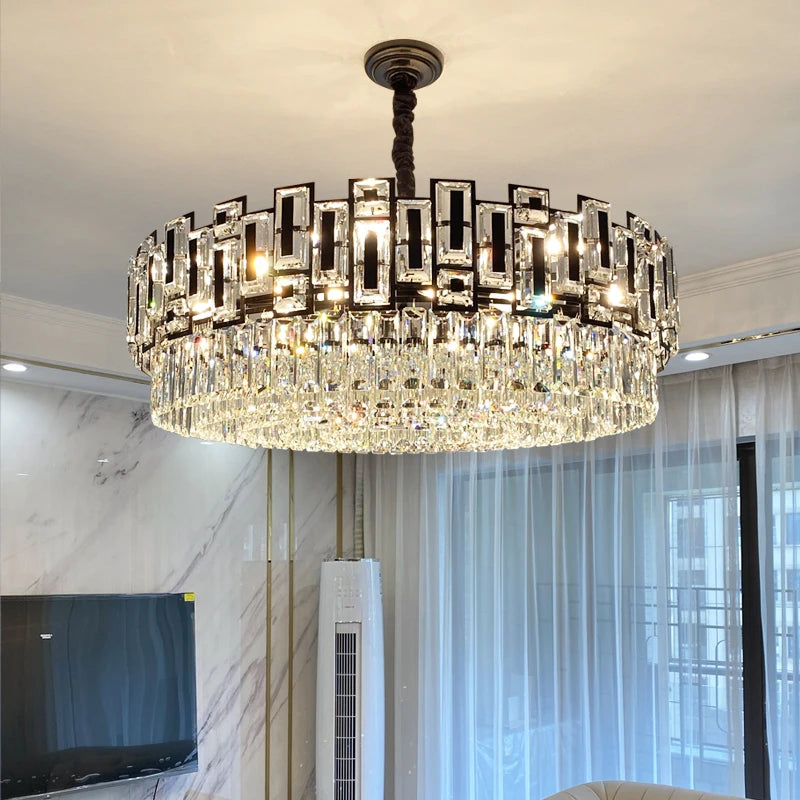 Postmodern Light Luxury Home Decoration Crystal Chandelier Living Room Lamp High-end Bedroom Lamp Kitchen Lamp Pendant lights