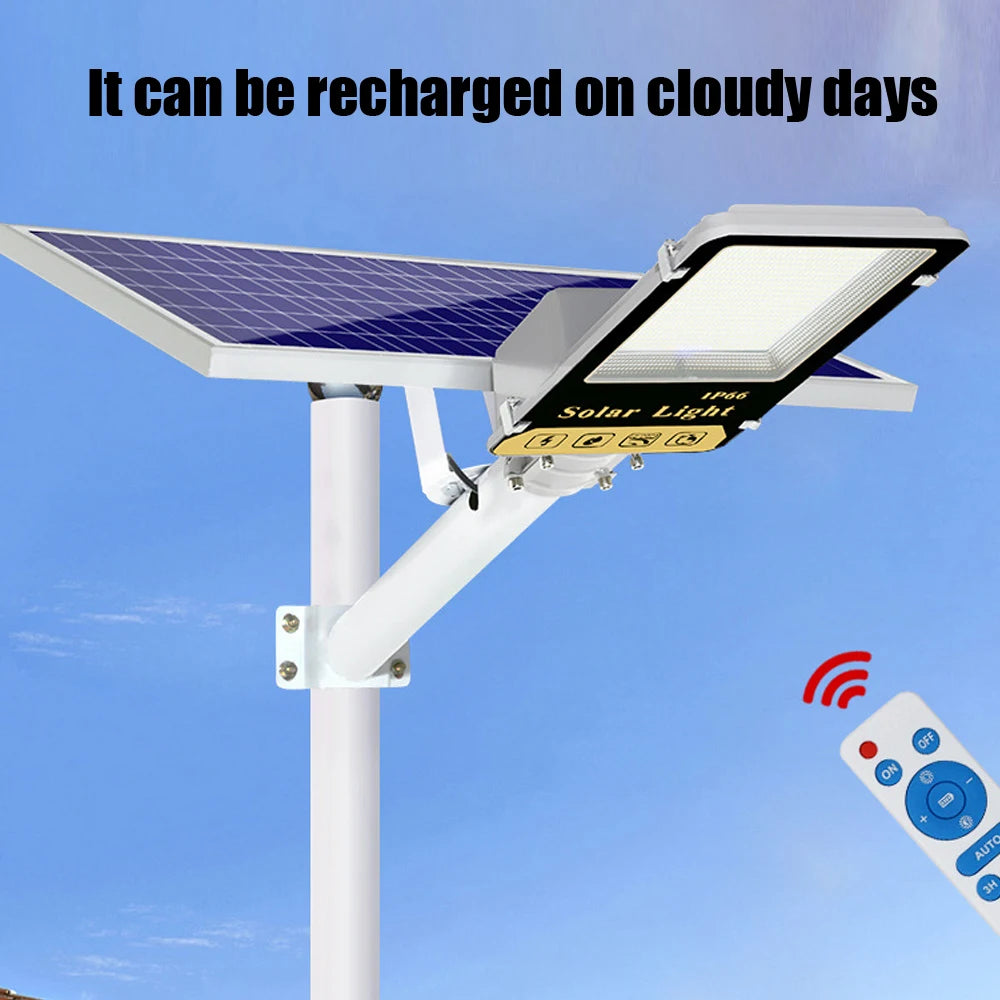 Outdoor Solar Lamp LED Solar Light Powered Sunlight Waterproof 1600 watts garden lamp Sensor Street Light for Garden Decoration