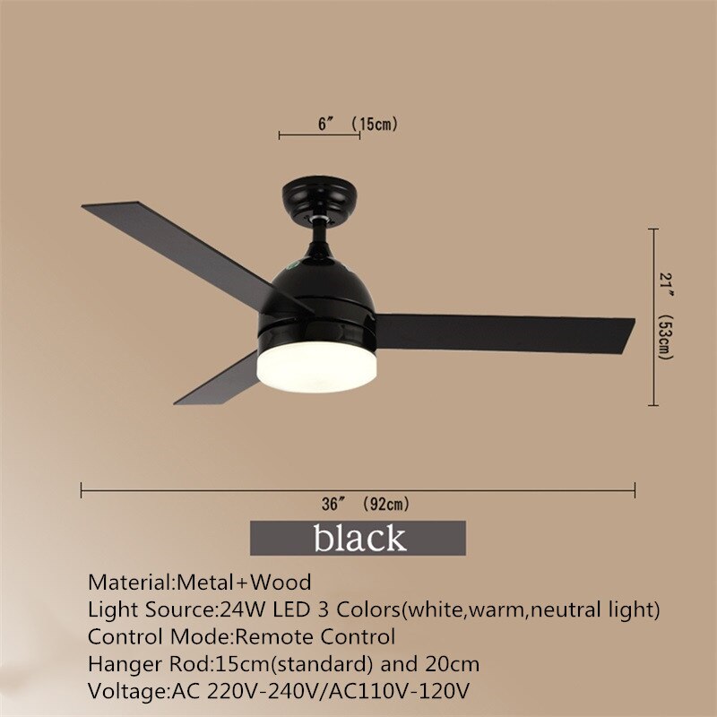 Modern Ceiling Light With Fan