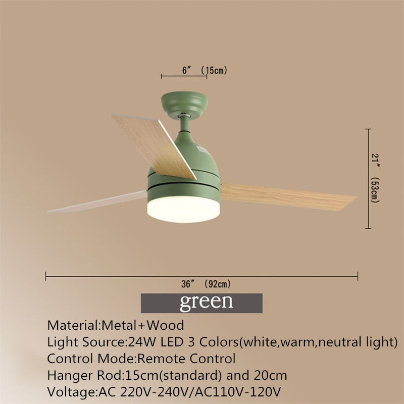 Modern Ceiling Light With Fan