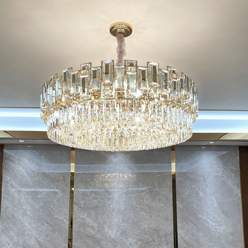 Postmodern Light Luxury Home Decoration Crystal Chandelier Living Room Lamp High-end Bedroom Lamp Kitchen Lamp Pendant lights