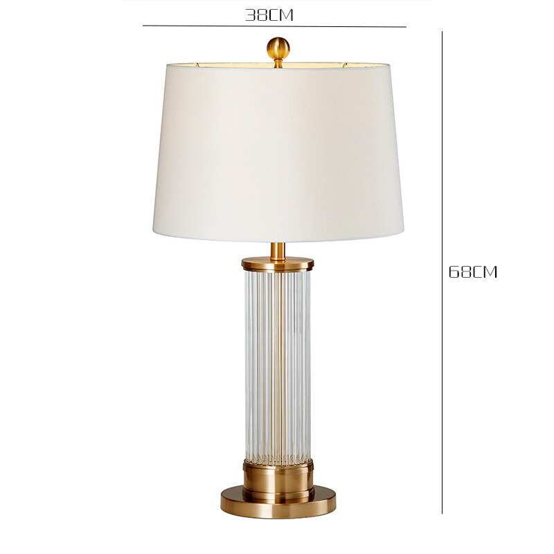 bedroom Crystal Table Lamp