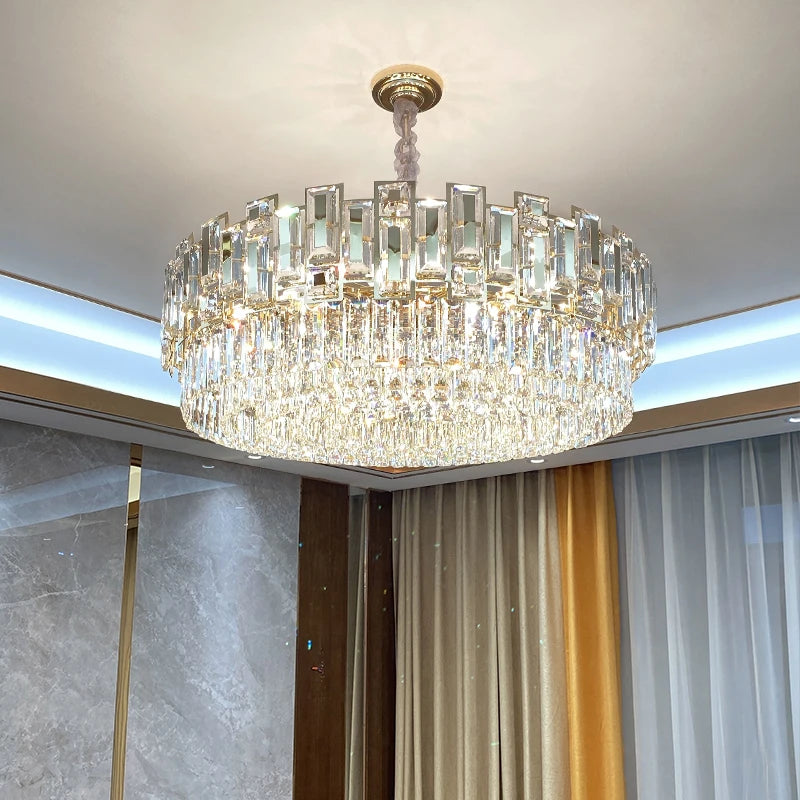 Postmodern Light Luxury Home Decoration Crystal Chandelier Living Room Lamp High-end Bedroom Lamp Kitchen Lamp Pendant lights