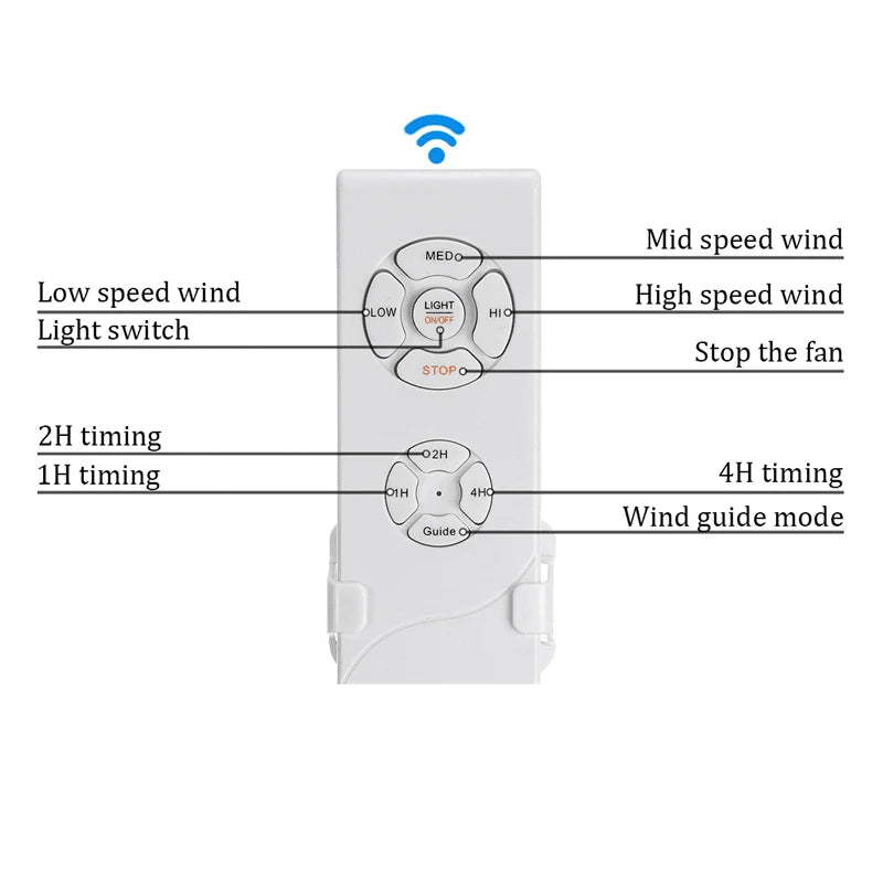 Hongcui Modern Ceiling Fan Lights Lamps With Remote Control Invisible Fan Blade Suitable For Dining Room Bedroom Restaurant