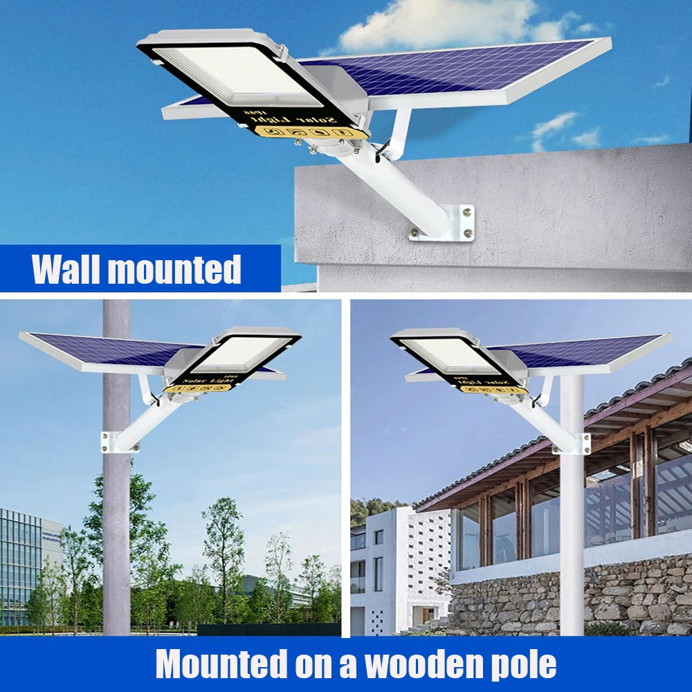 Outdoor Solar Lamp LED Solar Light Powered Sunlight Waterproof 1600 watts garden lamp Sensor Street Light for Garden Decoration