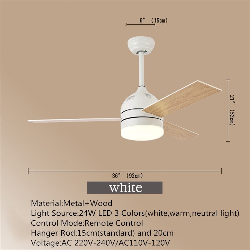Modern Ceiling Light With Fan