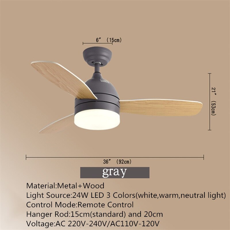 Modern Ceiling Light With Fan