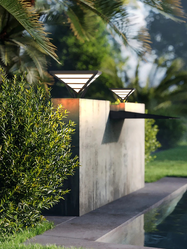 Stigma lamp outdoor garden lamp wall headlamp garden fence diamond pillar light