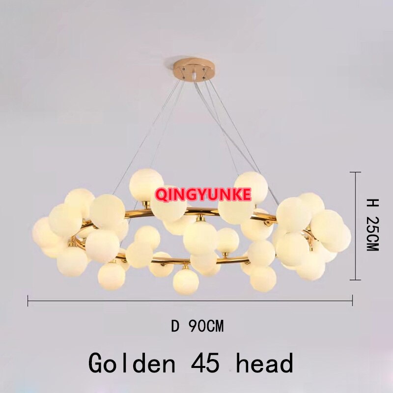 Glass Ball Lamp Led Chandelier