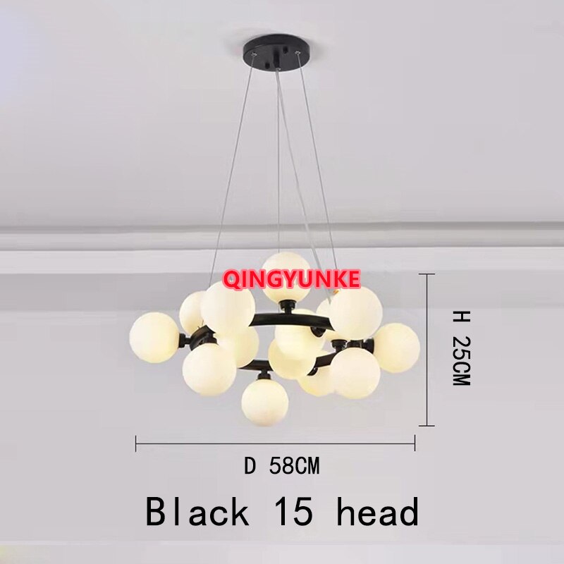 Glass Ball Lamp Led Chandelier