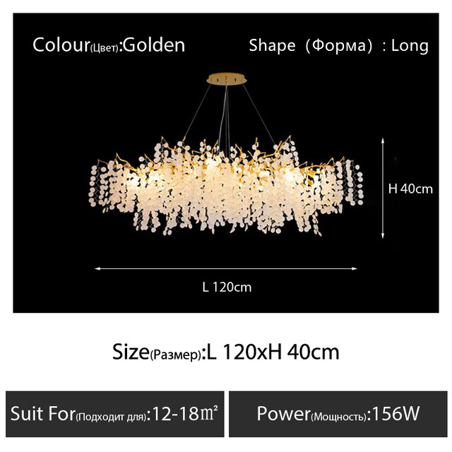 Modern Luxury Dining Table Chandeliers