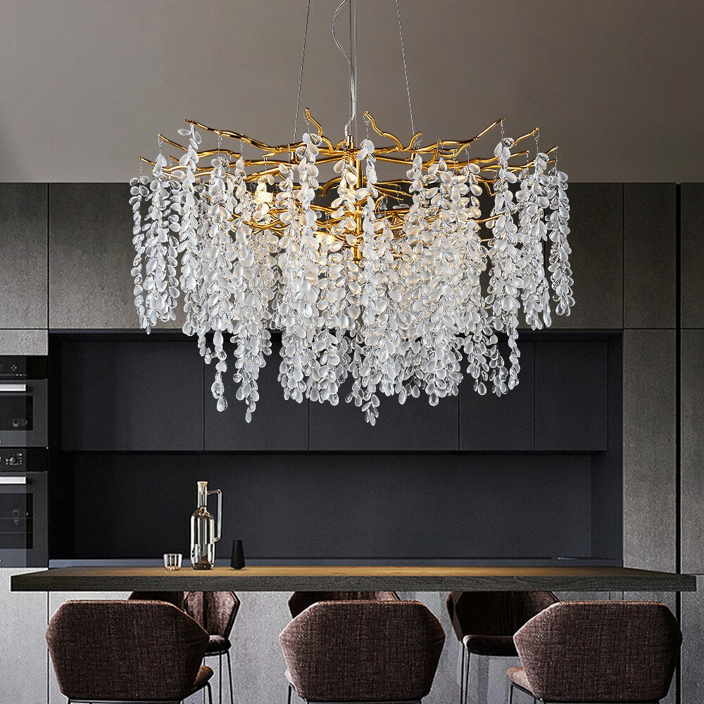 Luxury Grape Crystal Chandelier
