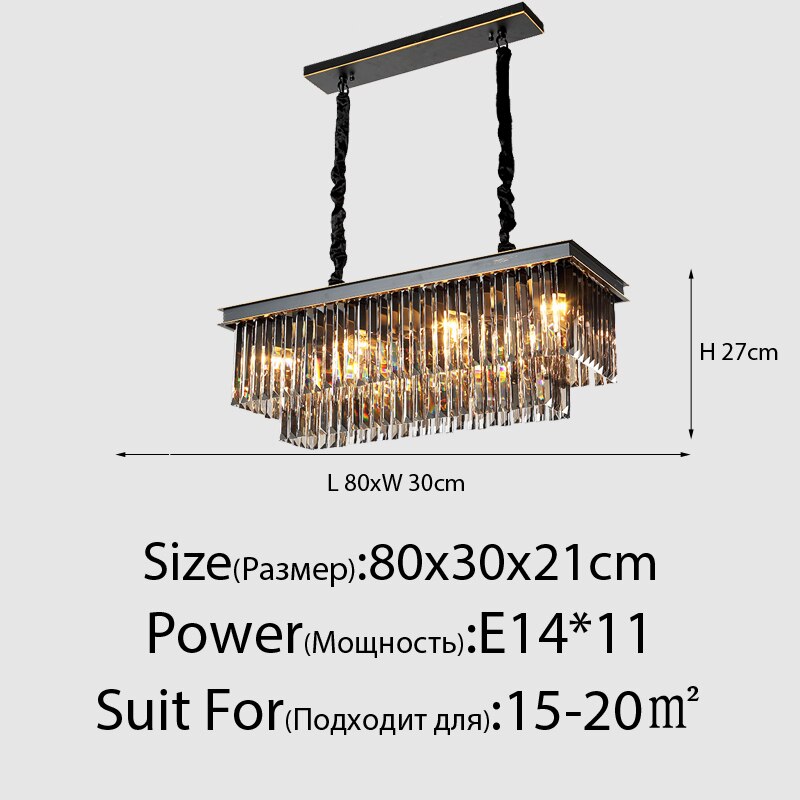Led Smoky Grey Crystal Ceiling Light