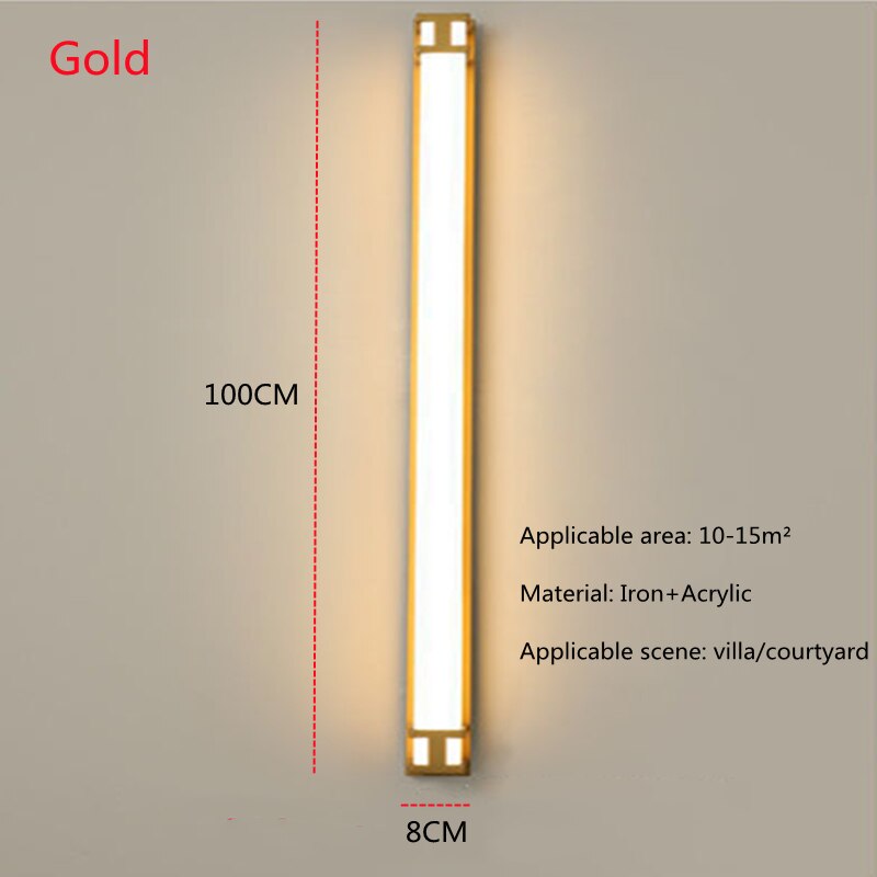 Outdoor Waterproof IP65 Modern LED Wall Lamp