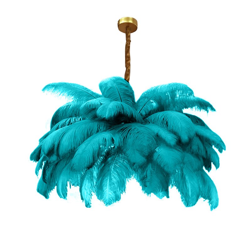 Modern LED Ostrich Feather Chandeliers