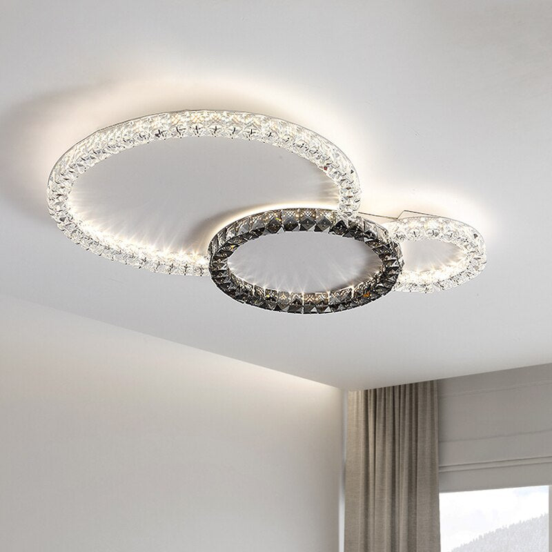 Crystal Shade Circle Ceiling Light