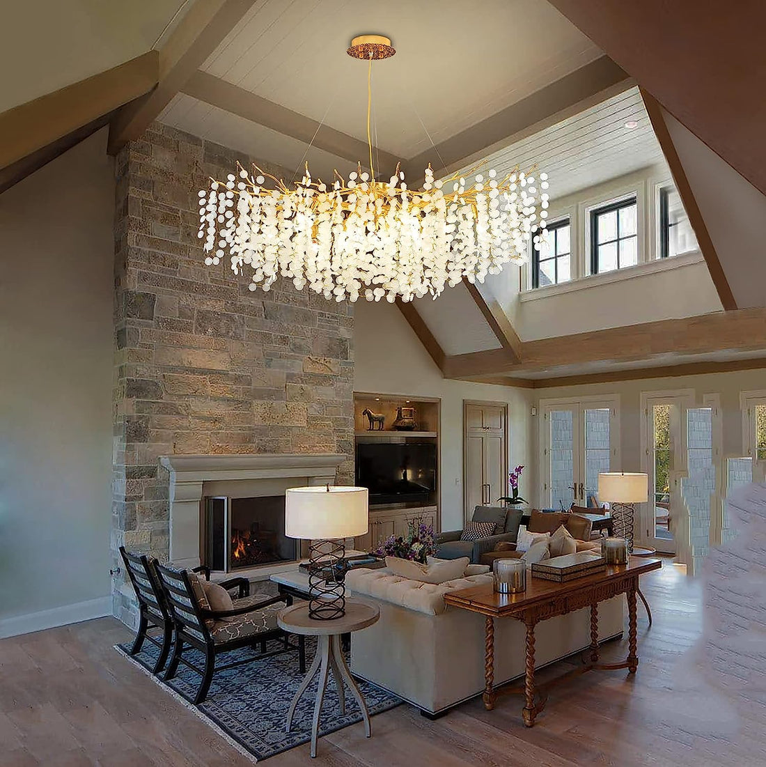 Kitchen Island Tree Branch Chandeliers