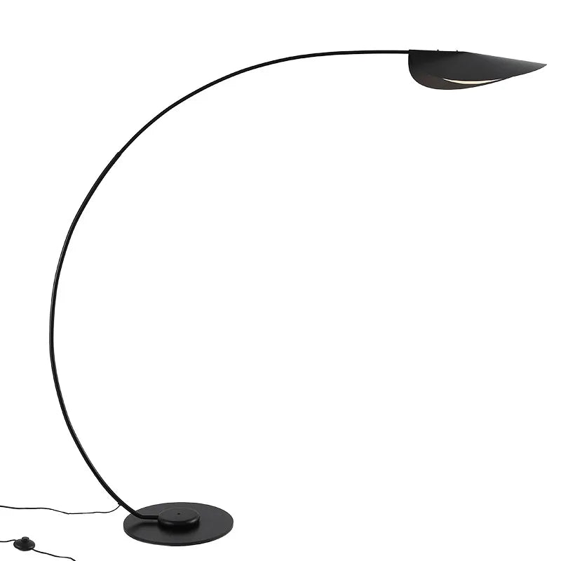 Modern LED Floor Lamp Black Parabola Floor Lights Living Room Lobby Study Room Decoration Standing Lamp Bedroom Reading Light