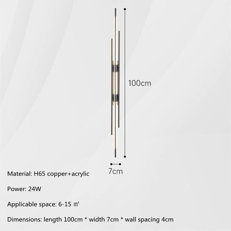 Modern All Copper LED Wall Lights