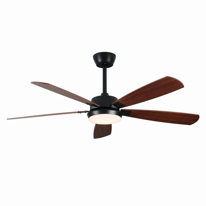 52Inch Led Ceiling Fan Lamp Roof Lighting Fan Modern Indoor Decorate Plywood Blade Dc Ceiling Fan With Remote Control Ventilador