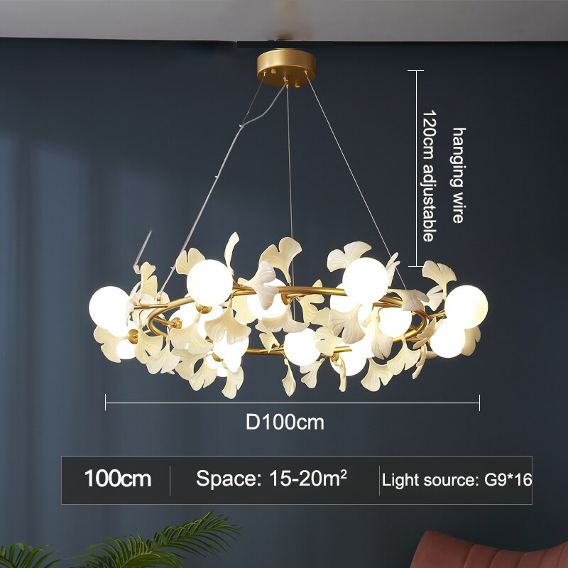 Petal Leaf Branch Ceiling Light