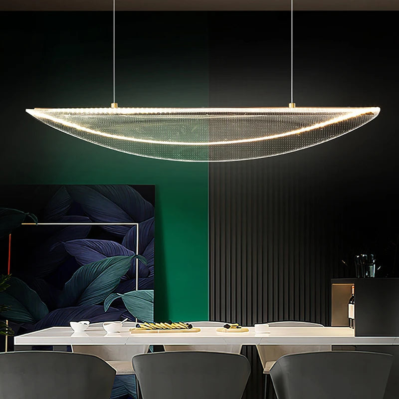 Modern Acrylic LED Ceiling Pendant Lamp Home Dining Room Bar Dimmable Lighting Pendant Lights Indoor Simple Decoration luminaire