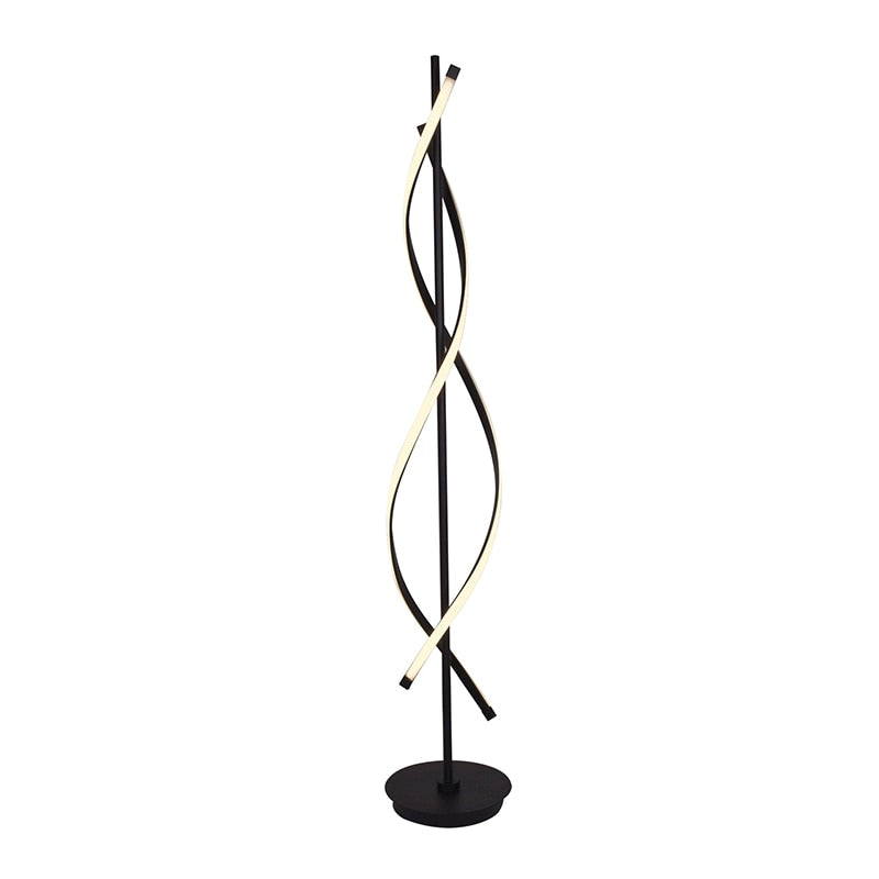 Modern Spiral Metal Led Floor Lamp