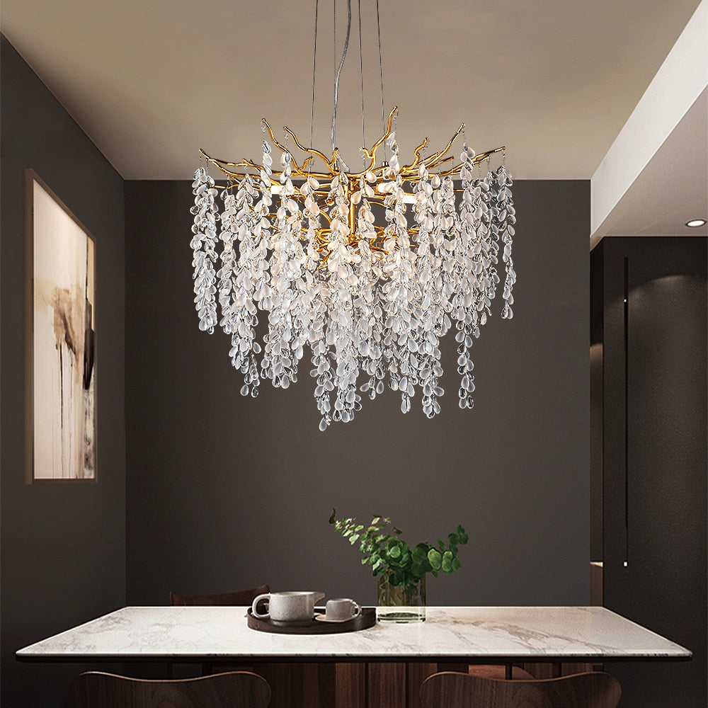 Luxury Grape Crystal Chandelier