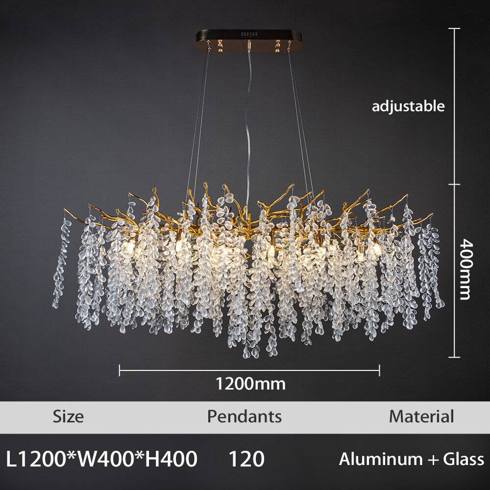 Luxury Grape Crystal Chandelier