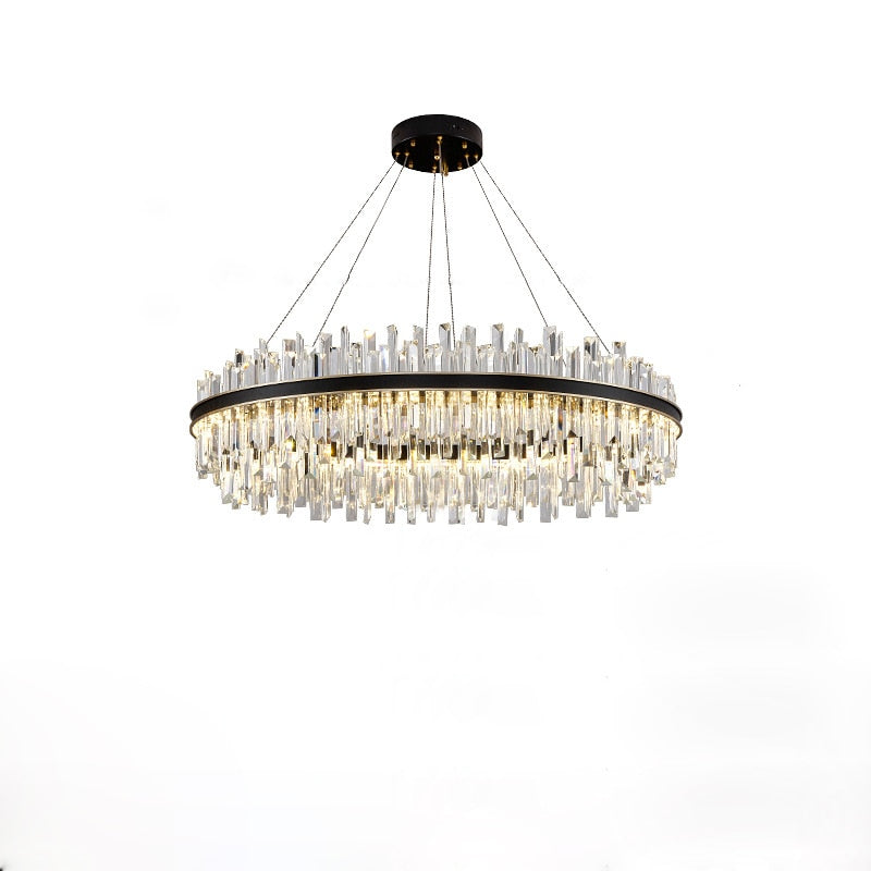 Gold Crystal Hanging Lamps Chandelier