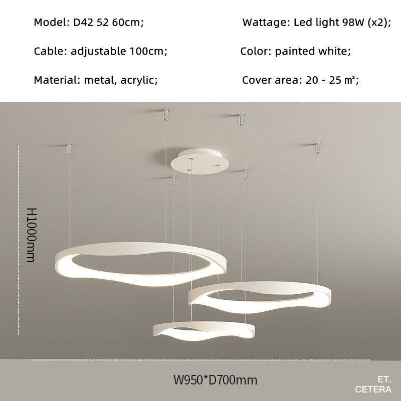 Minimalism Indoor Led Art Chandelier