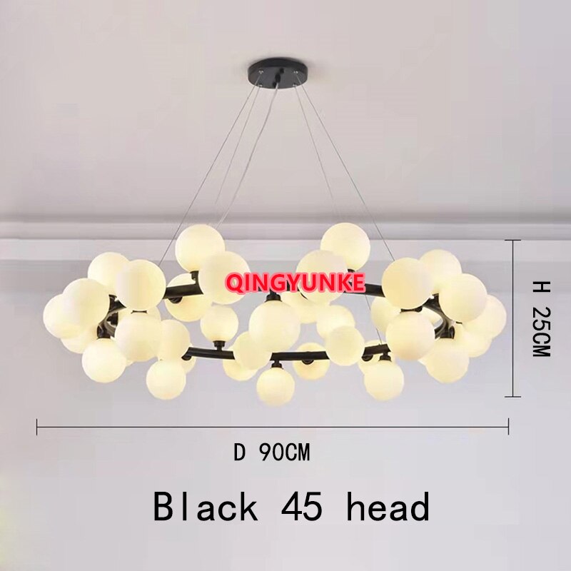 Glass Ball Lamp Led Chandelier