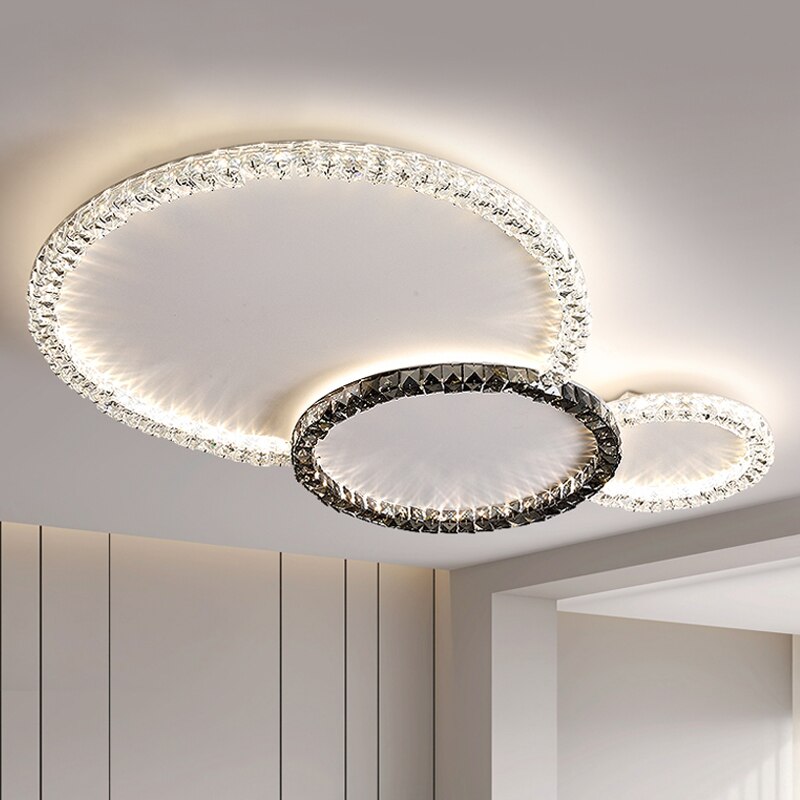 Crystal Shade Circle Ceiling Light