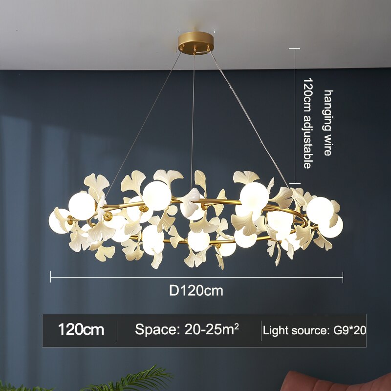 Petal Leaf Branch Ceiling Light