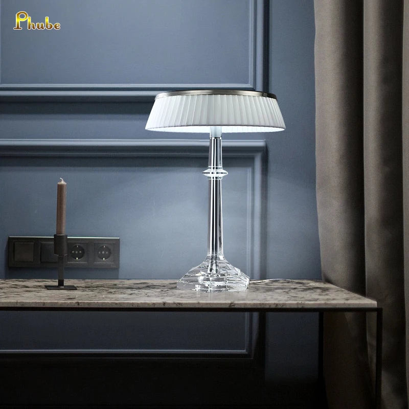 Modern Table Lamp Crystal Desk Lamp Nordic Standing Lamps Living Room Luminaria Lamps deco salon W30CM H42CM