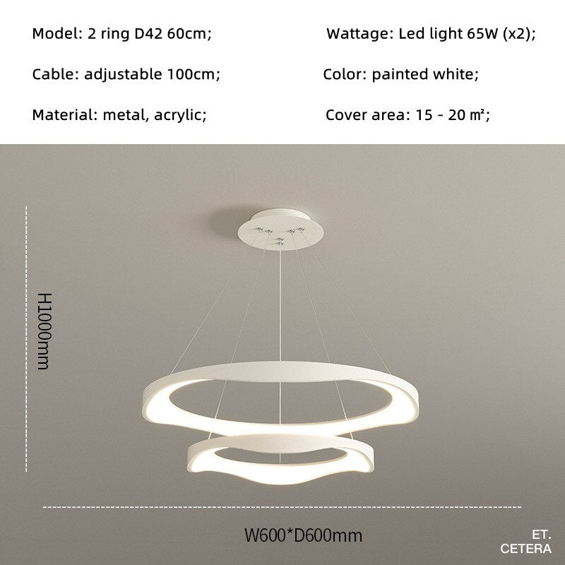 Minimalism Indoor Led Art Chandelier