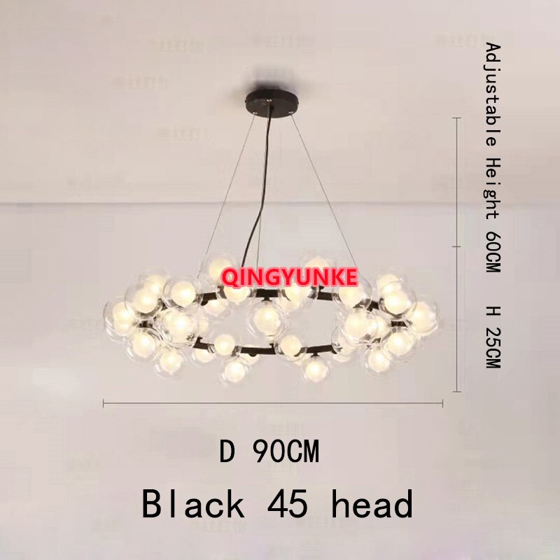 Glass Ball Lamp Led Chandelier
