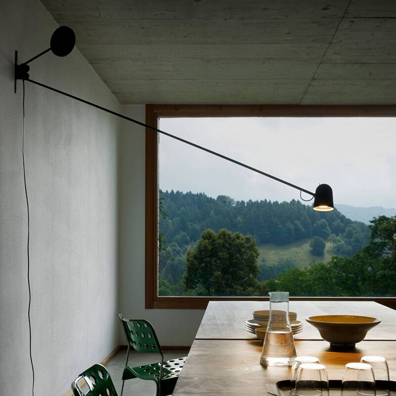 Minimalist Black White Indoor Wall Light