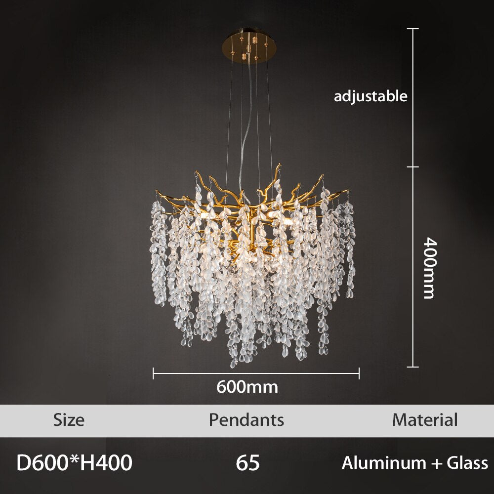 Luxury Grape Crystal Chandelier