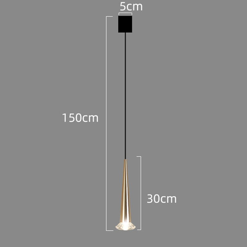 Modern Crystal LED Staircase Chandelier