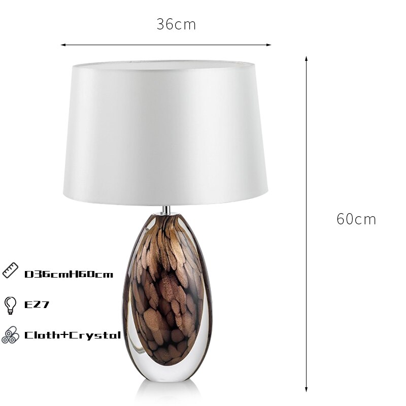 Clear Crystal Luxury Desk Lamps