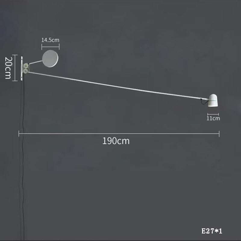 Minimalist Black White Indoor Wall Light