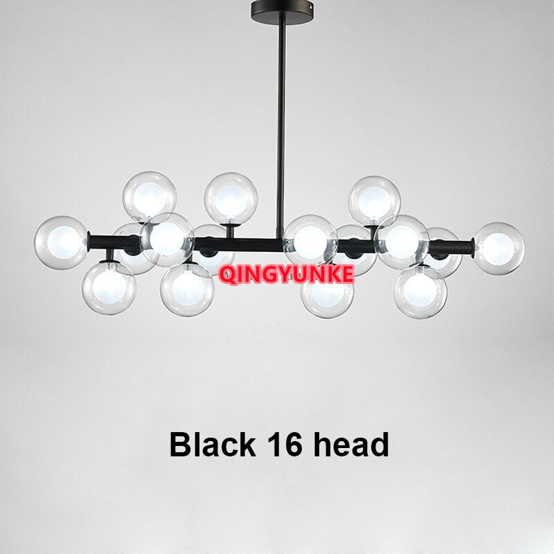Glass Ball Lamp Led Chandelier