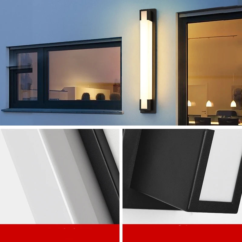 Modern Simple Outdoor Waterproof LED Wall Lamp 85-265V Garden Courtyard Villa Hotel Gate Wall Lamp Exposure Lamp Lighting
