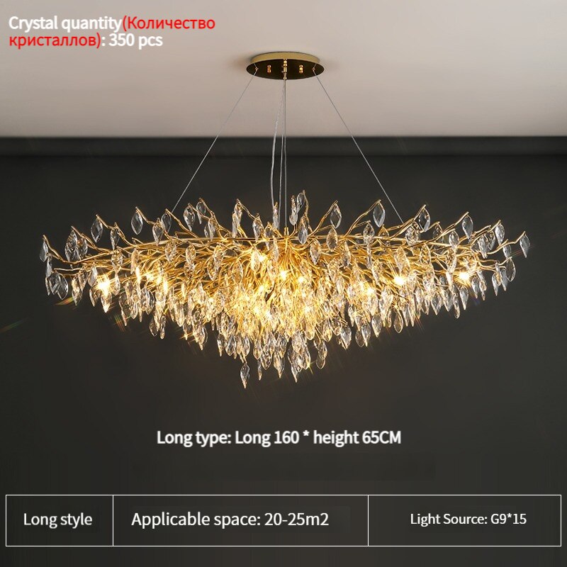 Luxury Crystal Chandelier For Kitchen Dining