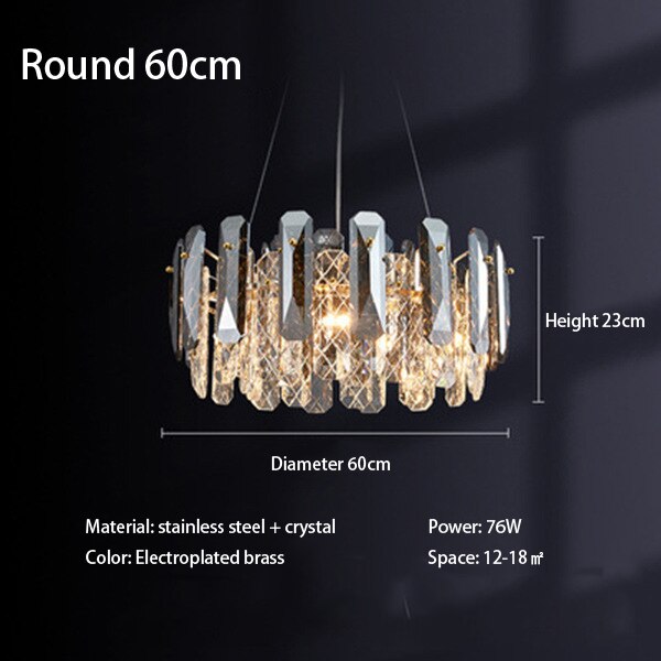 Luxury Modern Crystal LED Ceiling Light