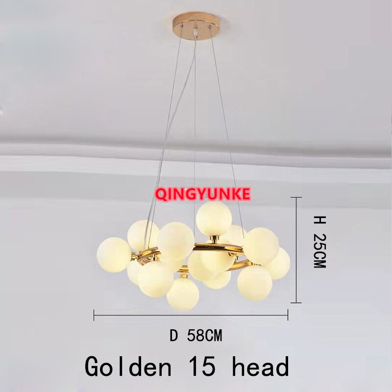 Glass Ball Lamp Led Chandelier