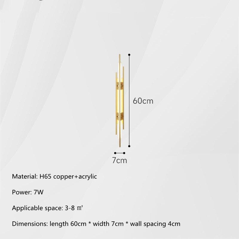 Modern All Copper LED Wall Lights