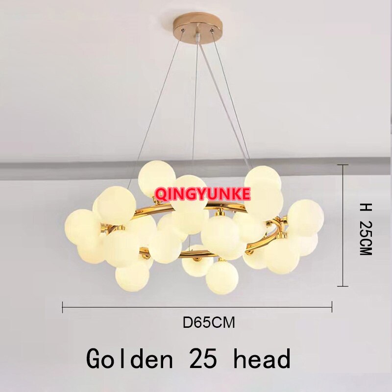 Glass Ball Lamp Led Chandelier